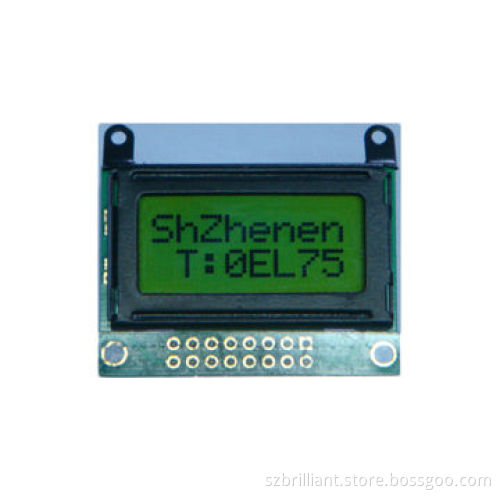 8 characters x2 lines LCD display module support serial parallel interface with led backlight